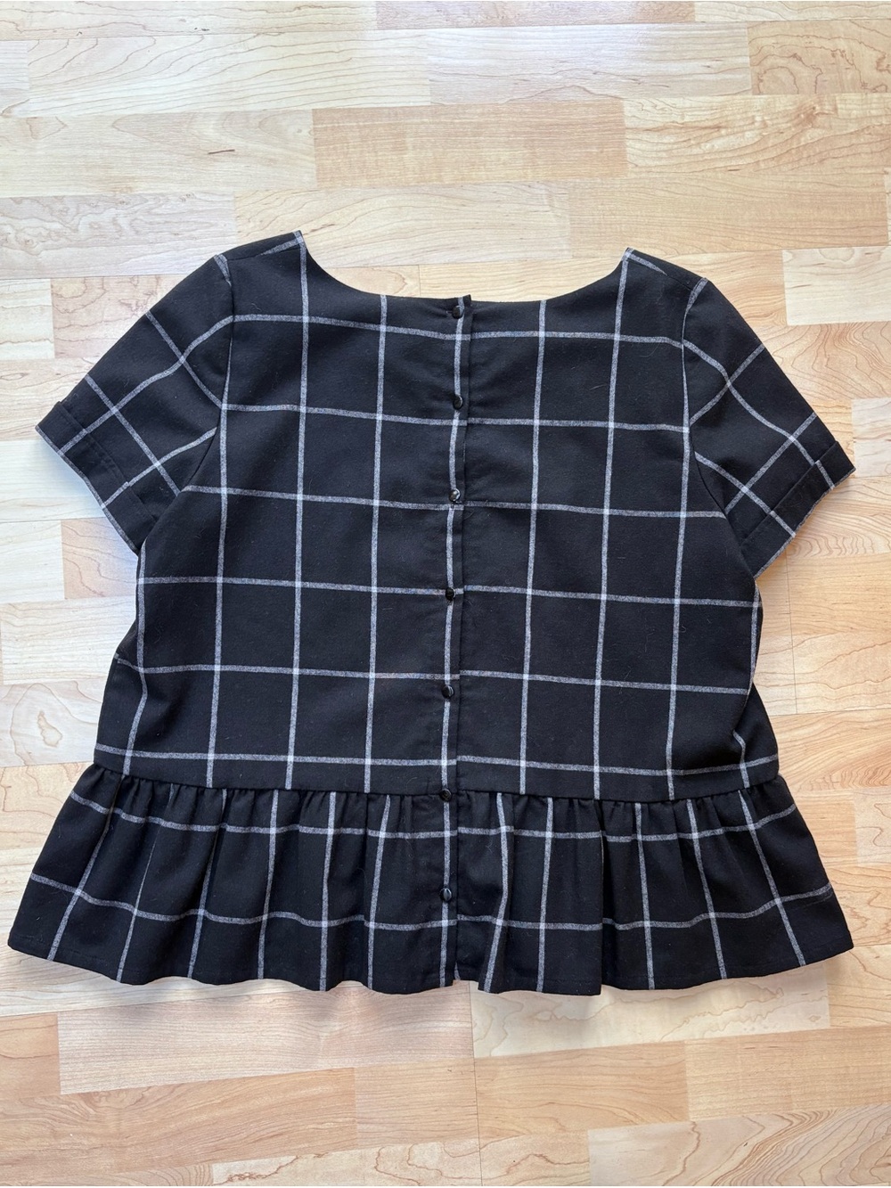 Sezane windowpane blouse - Picture 2 of 3